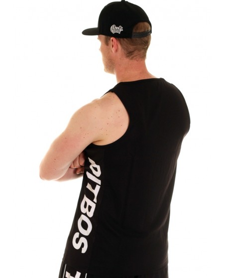 Pitbos Logo TankTop BlackNWhite