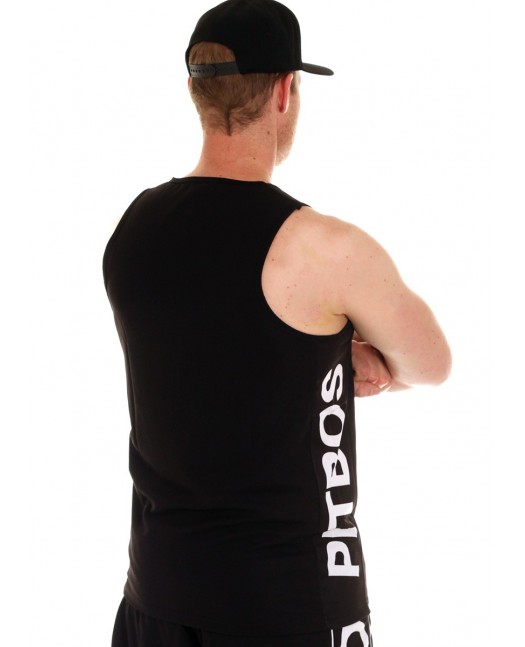 Pitbos Logo TankTop BlackNWhite
