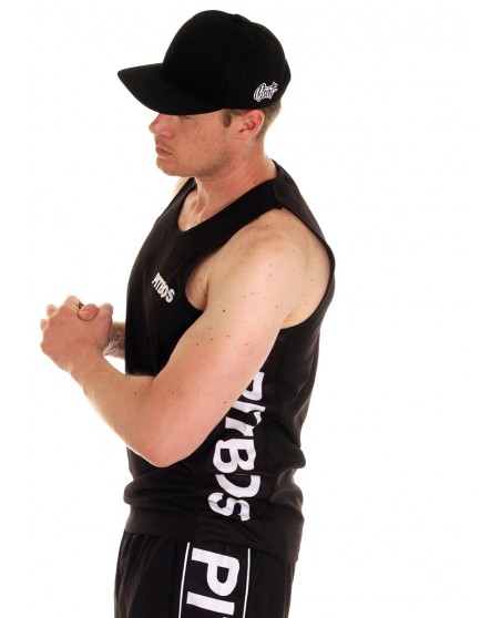 Pitbos Logo TankTop BlackNWhite