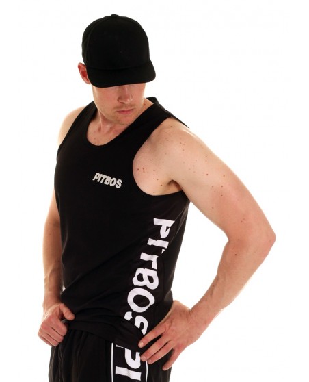 Pitbos Logo TankTop BlackNWhite