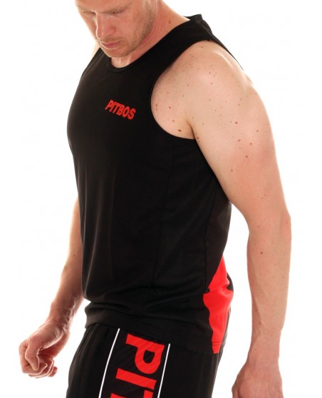 Pitbos Ultimate League Tanktop BlackNRed