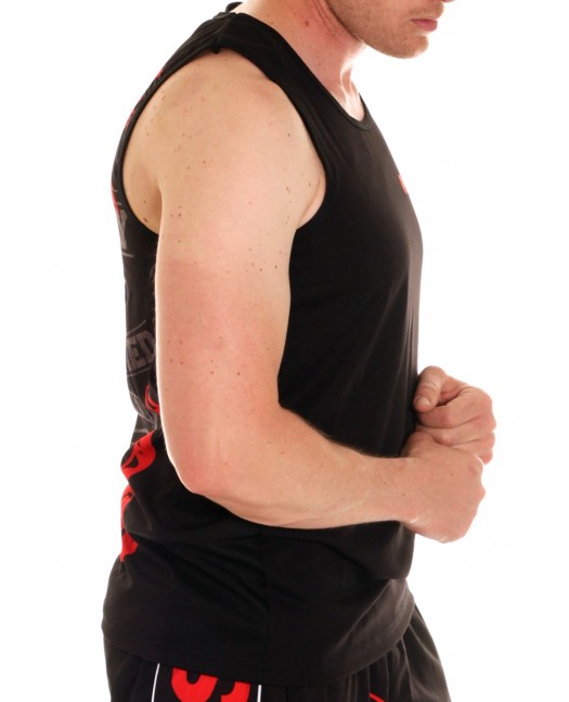 Pitbos Ultimate League Tanktop BlackNRed