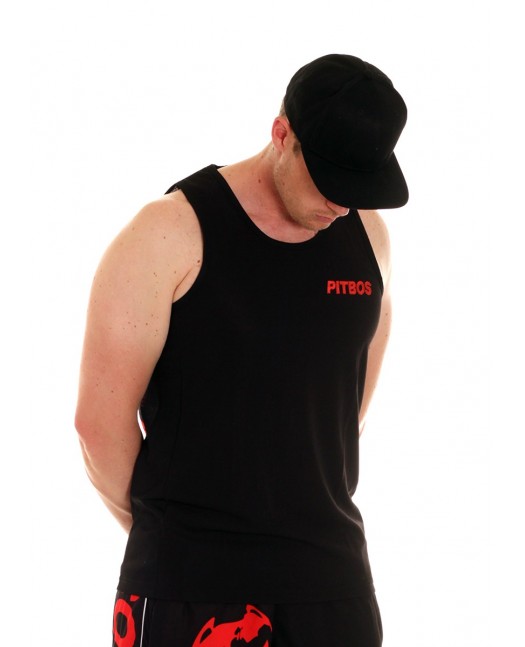 Pitbos Ultimate League Tanktop BlackNRed