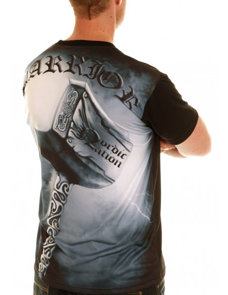 Nordic Worlds Thor's Hammer Tee BlueGrey