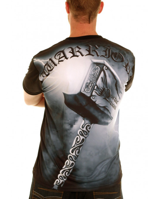 Nordic Worlds Thor's Hammer Tee BlueGrey