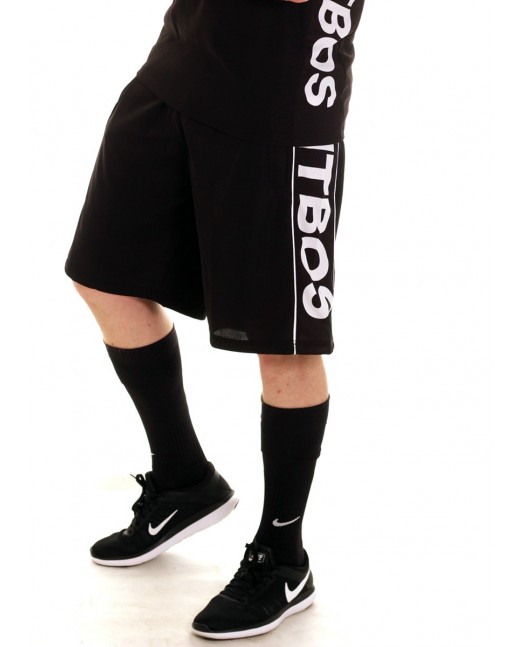 Pitbos Logo Shorts BLackNWhite