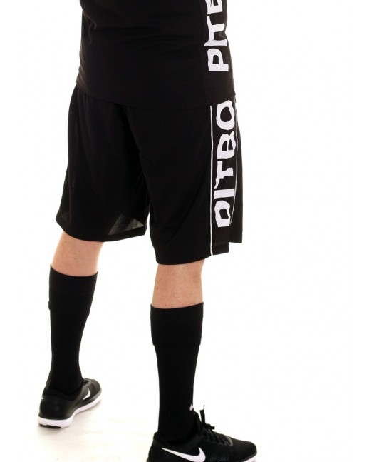 Pitbos Logo Shorts BLackNWhite