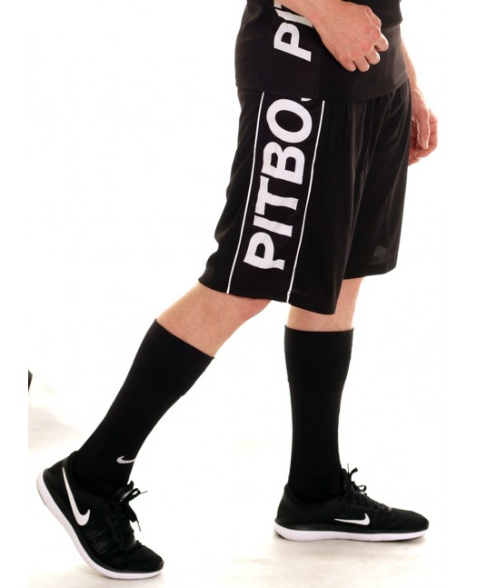 Pitbos Logo Shorts BLackNWhite