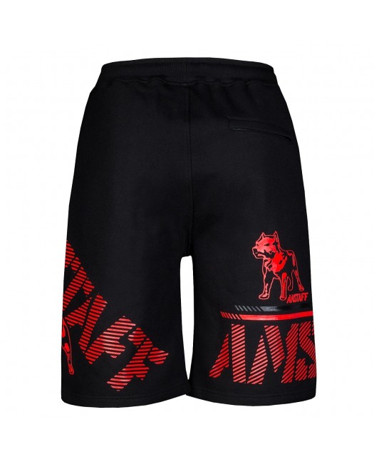Amstaff Logo Shorts BlackNRed