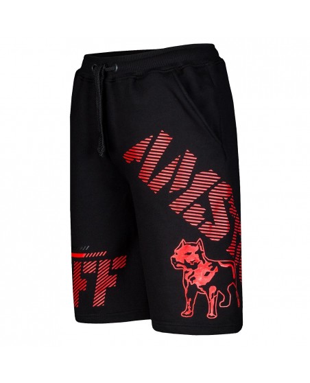 Amstaff Logo Shorts BlackNRed