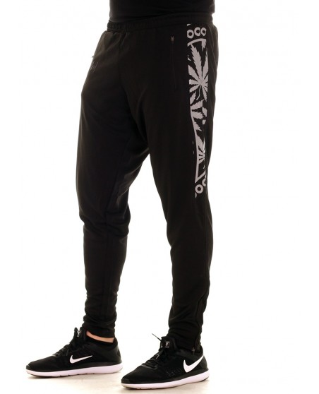 BSAT Smokin Track Pants BlackNSilver