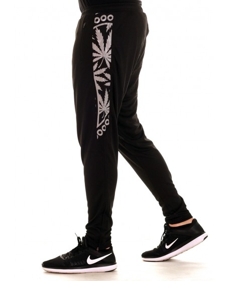 BSAT Smokin Track Pants BlackNSilver