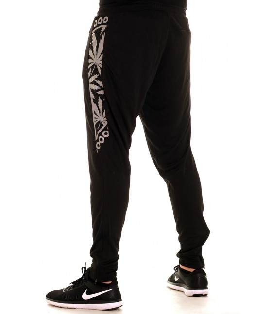 BSAT Smokin Track Pants BlackNSilver