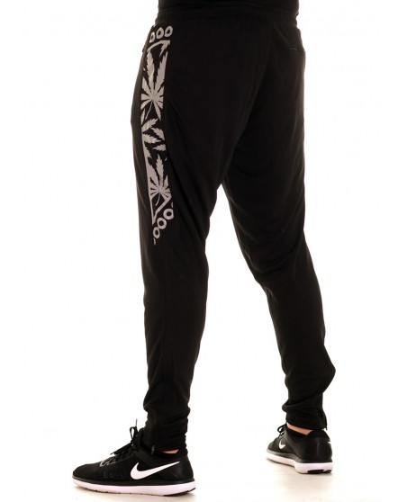 BSAT Smokin Track Pants BlackNSilver
