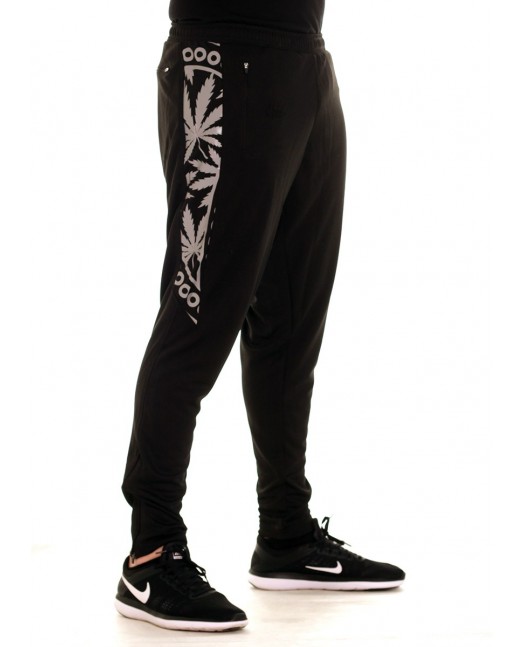 BSAT Smokin Track Pants BlackNSilver