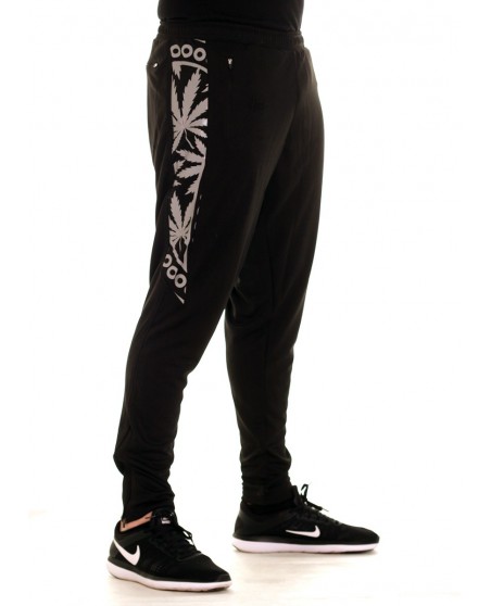 BSAT Smokin Track Pants BlackNSilver