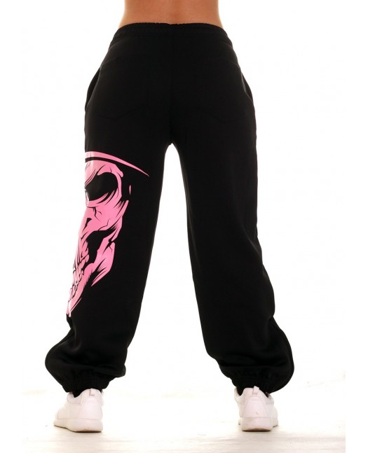 Cali Skull Ladies Sweatpants Pink by...