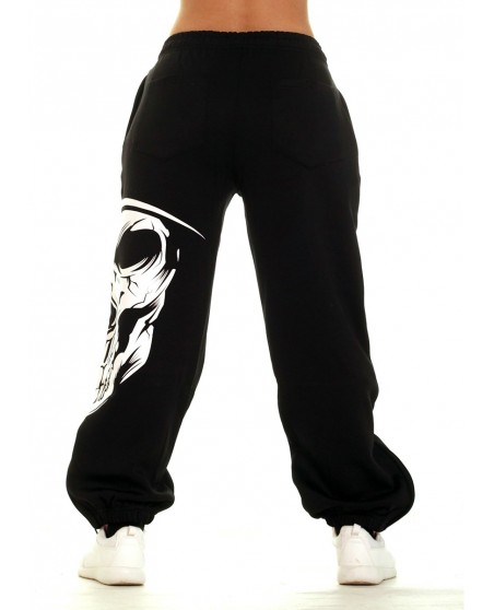Cali Skull Sweatpants Black by BSAT