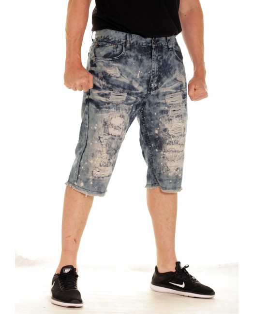 Urban Rip & Repair Shorts Dark Indigo