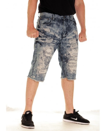 Urban Rip & Repair Shorts Dark Indigo