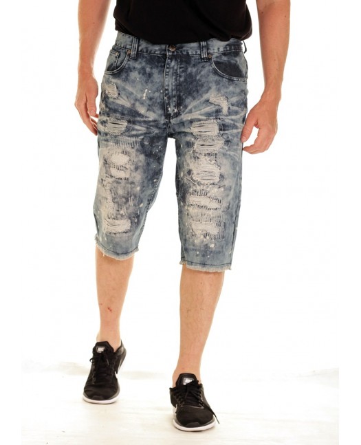 Urban Rip & Repair Shorts Dark Indigo