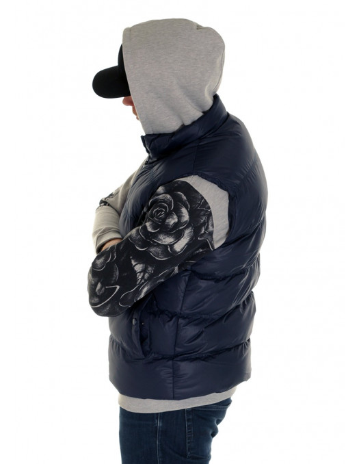 Solid Bubble Vest Navy