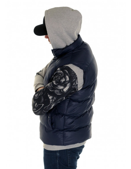 Solid Bubble Vest Navy