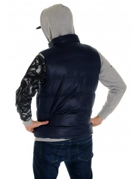 Solid Bubble Vest Navy