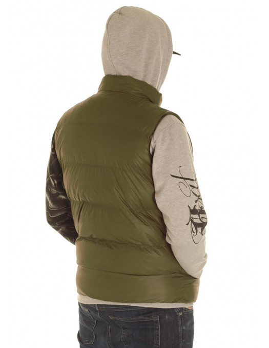 Solid Bubble Vest Olive