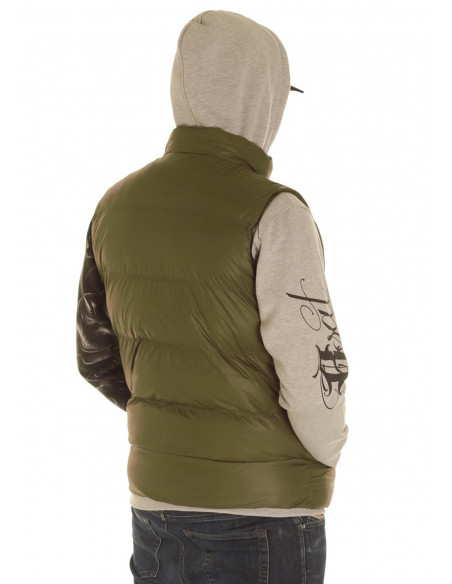 Solid Bubble Vest Olive