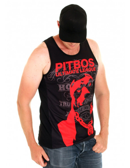 Pitbos Vol.2 Ultimate League Tanktop BlackNRed