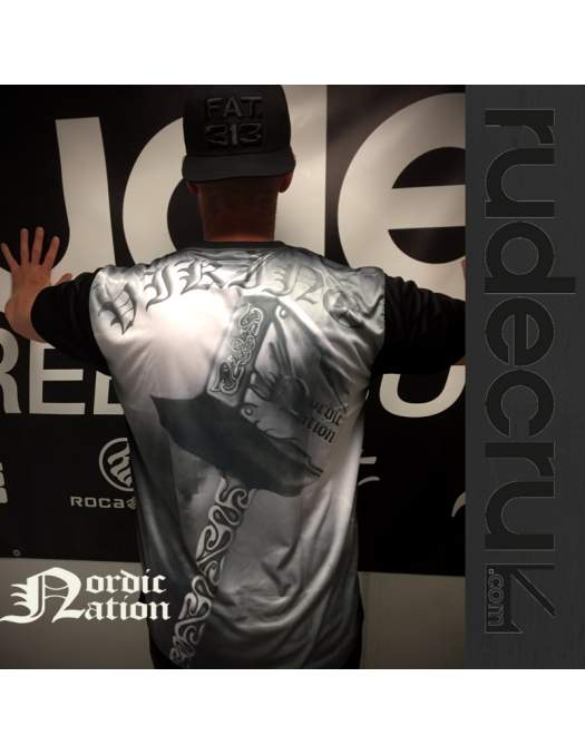 Thor's Hammer Viking Tee GreenGrey by...