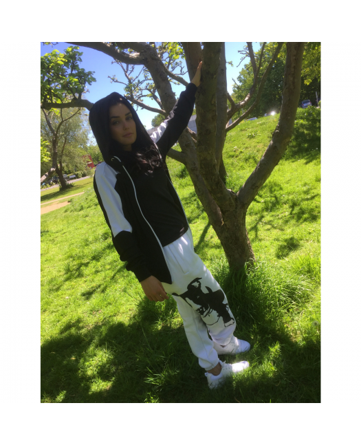 Panther Track Jacket BlackNWhite by BSAT