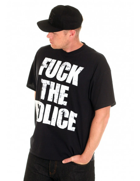 Cocaine Life Fuck The Police T-Shirt Black
