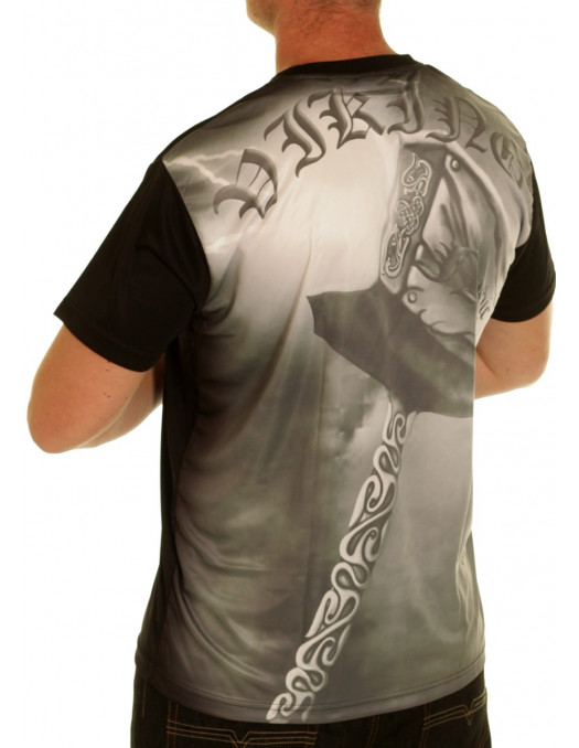 Thor's Hammer Viking Tee GreenGrey by...