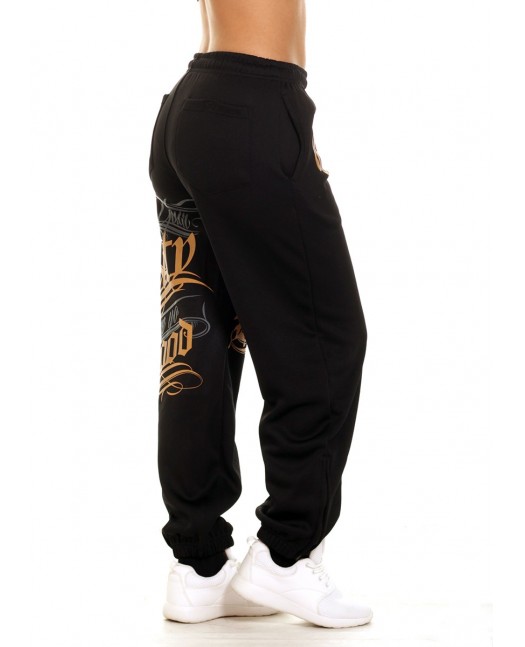 Hood Sweatpants BlackNGold by BSAT
