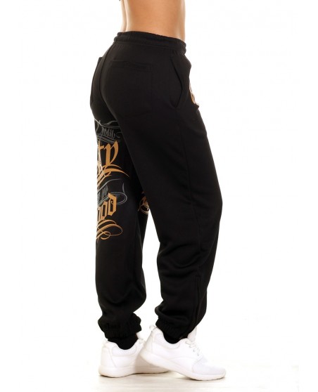 Hood Sweatpants BlackNGold by BSAT