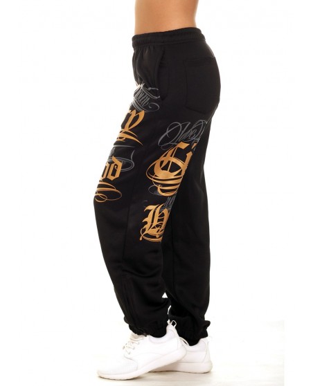 Hood Sweatpants BlackNGold by BSAT