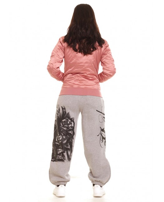 Praying Skull Ladies Sweatpants Grey...