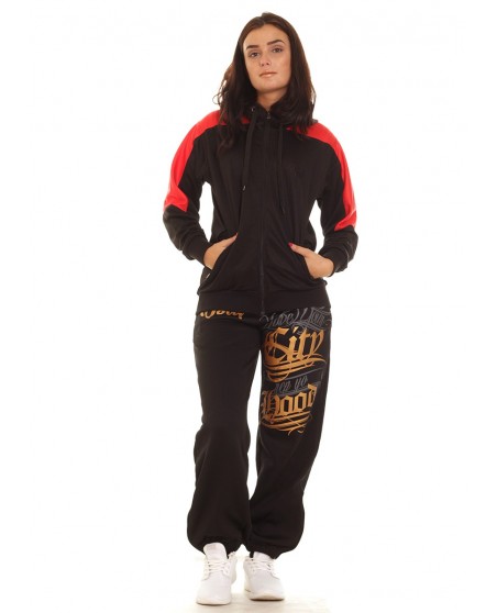 Panther Track Jacket BlackNRed by BSAT