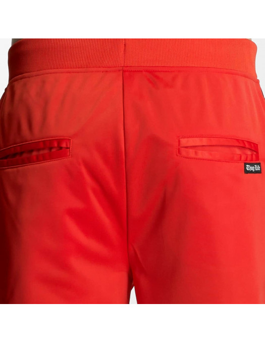 Thug Life Sweatpants Two Stripes Red