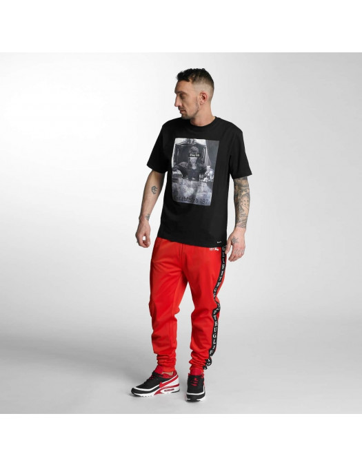 Thug Life Sweatpants Two Stripes Red
