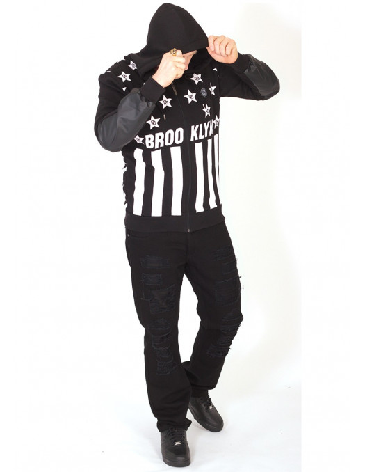 Access Apparel Pants Torn Black