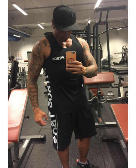 Pitbos Logo TankTop BlackNWhite