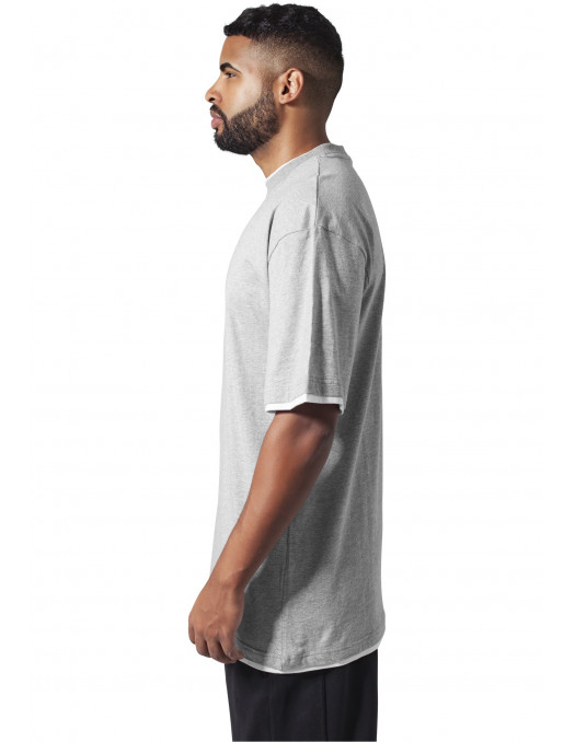 Contrast Tall Tee Grey White