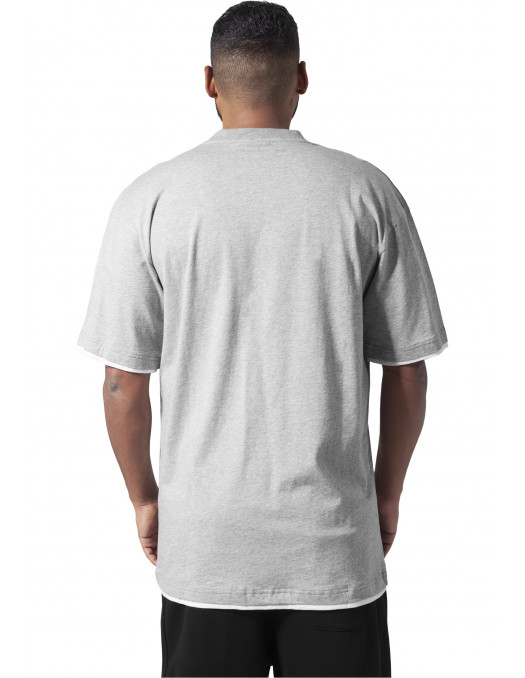 Contrast Tall Tee Grey White