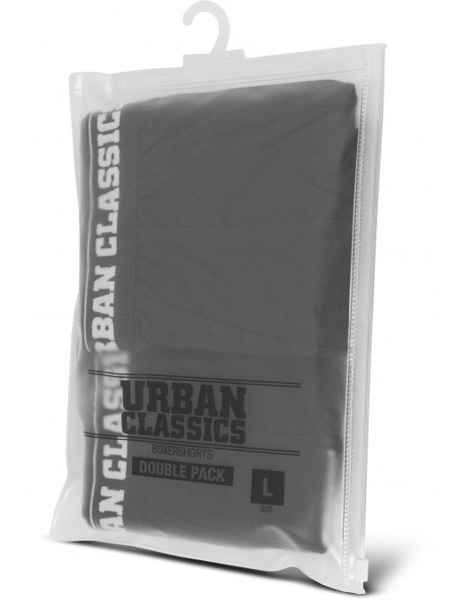 Men Boxer Shorts Double Pack Black