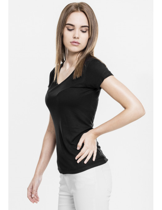 Ladies Basic Viscose Tee Black