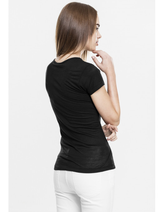 Ladies Basic Viscose Tee Black