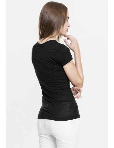 Ladies Basic Viscose Tee Black
